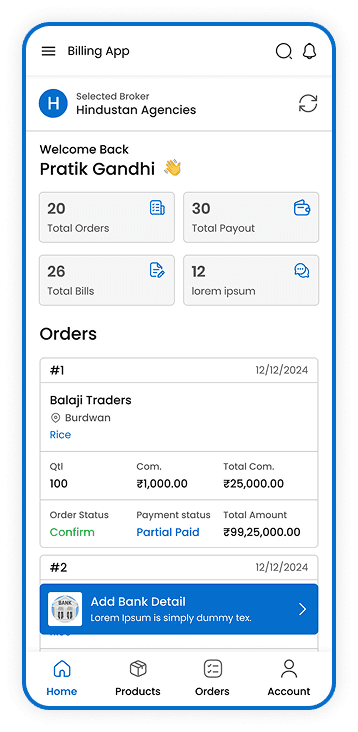 Create Orders – products and totals