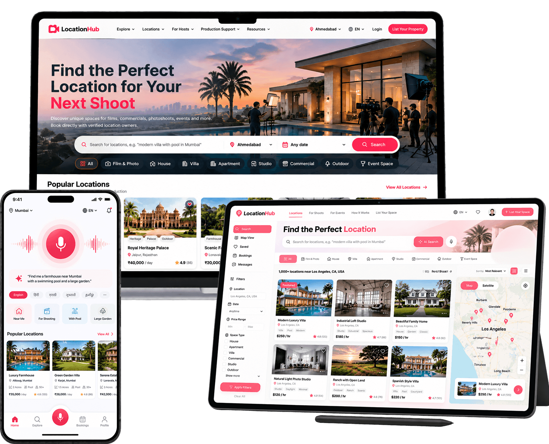 AI location search platform