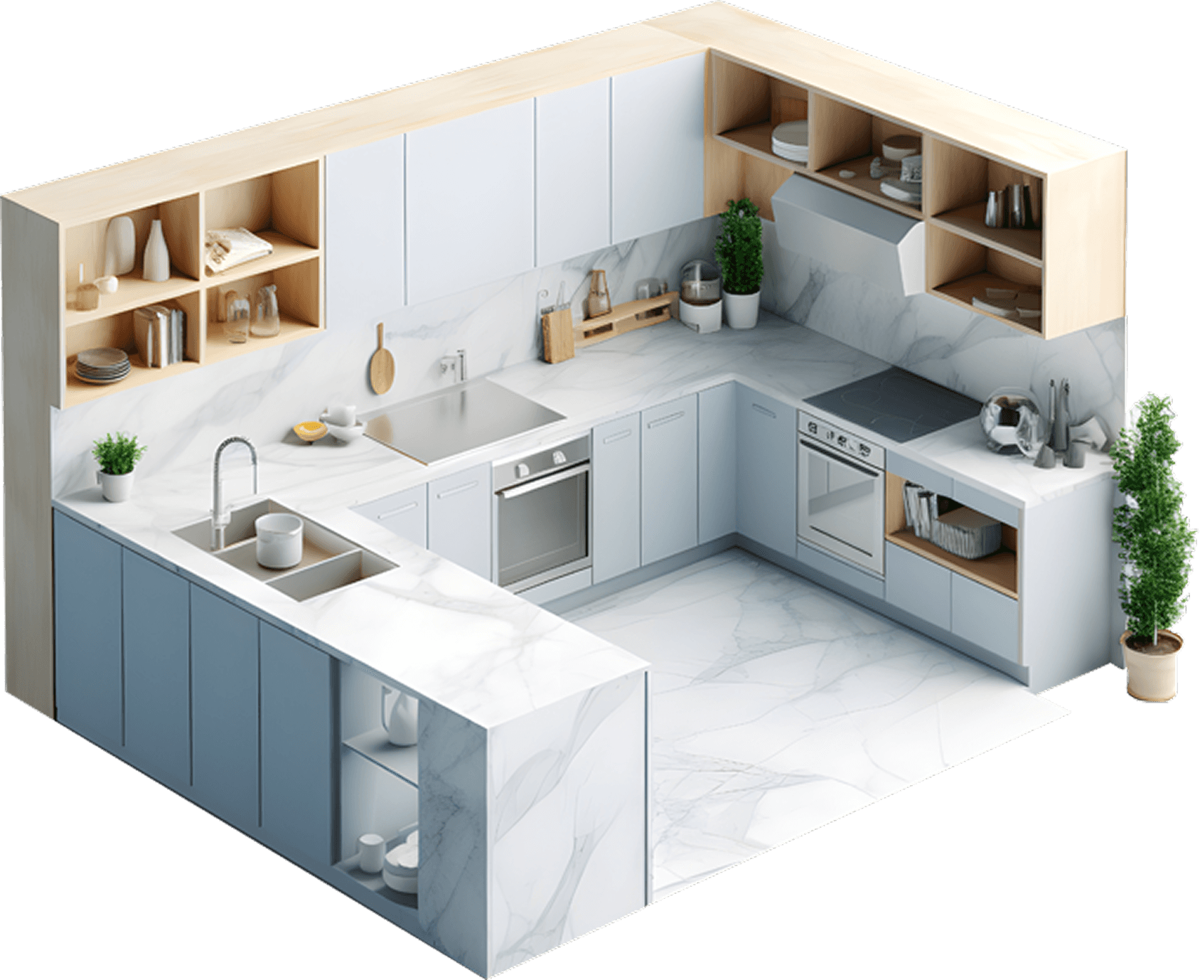 Modern kitchen design from the Units Online range