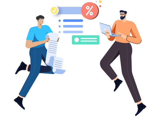 Team managing brokerage orders and invoices