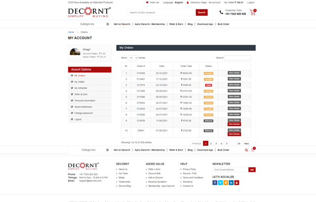 DECORNT desktop preview