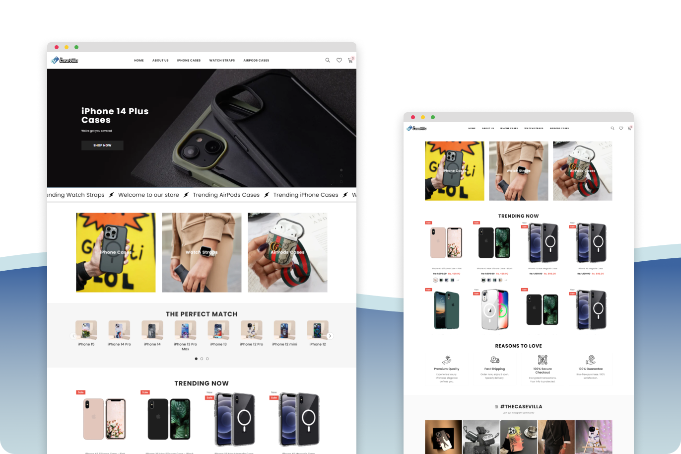 Casevilla website showcase